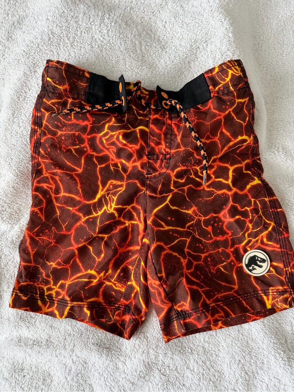 Gymboree Dinosaur Lava-Print Swim Shorts - size 3T